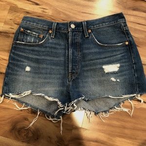 Levi High Waisted 501 Shorts